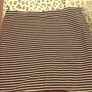 Striped mini skirt Size M